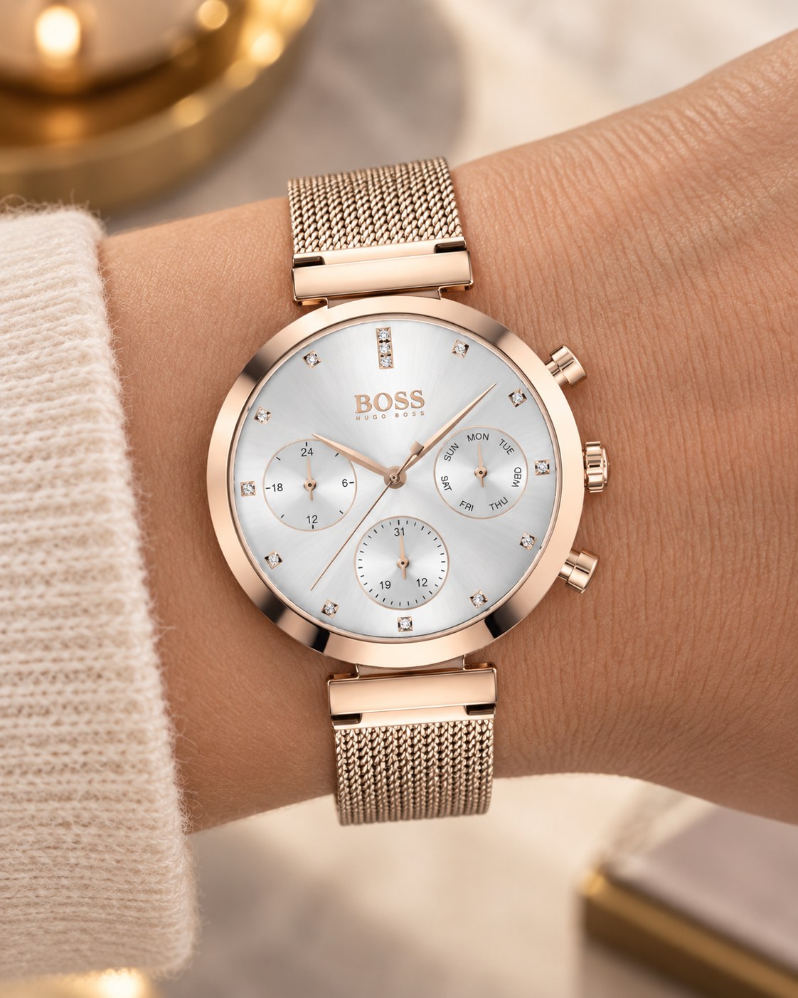 BOSS watch 1502553 worn on wrist