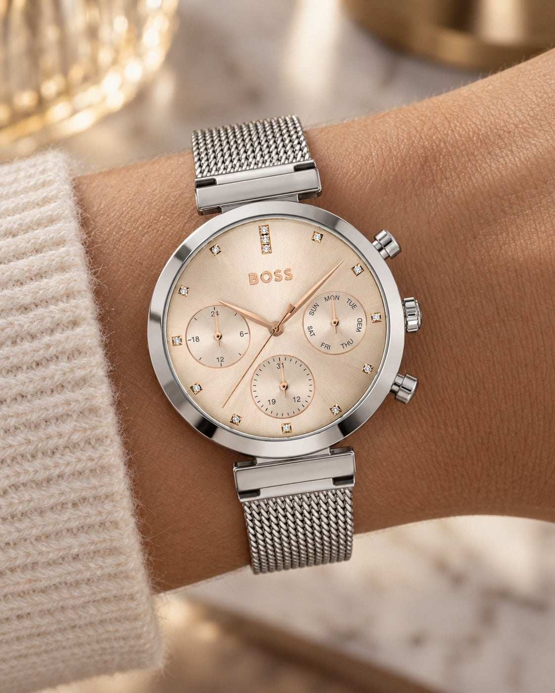 BOSS watch 1502625 worn on wrist
