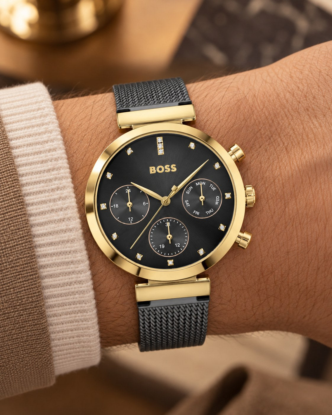 BOSS watch 1502627 worn on wrist