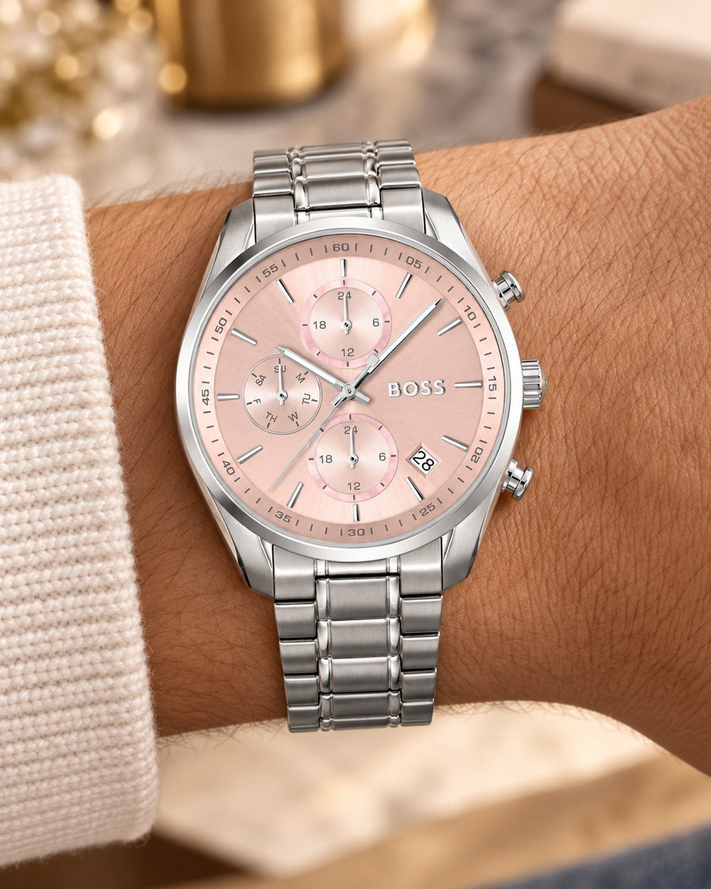 BOSS watch 1502765 worn on wrist