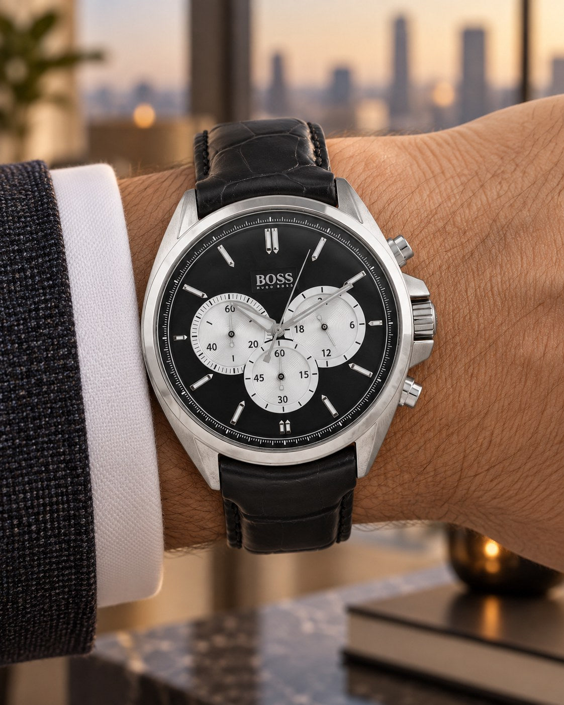 BOSS watch 1512879 worn on wrist