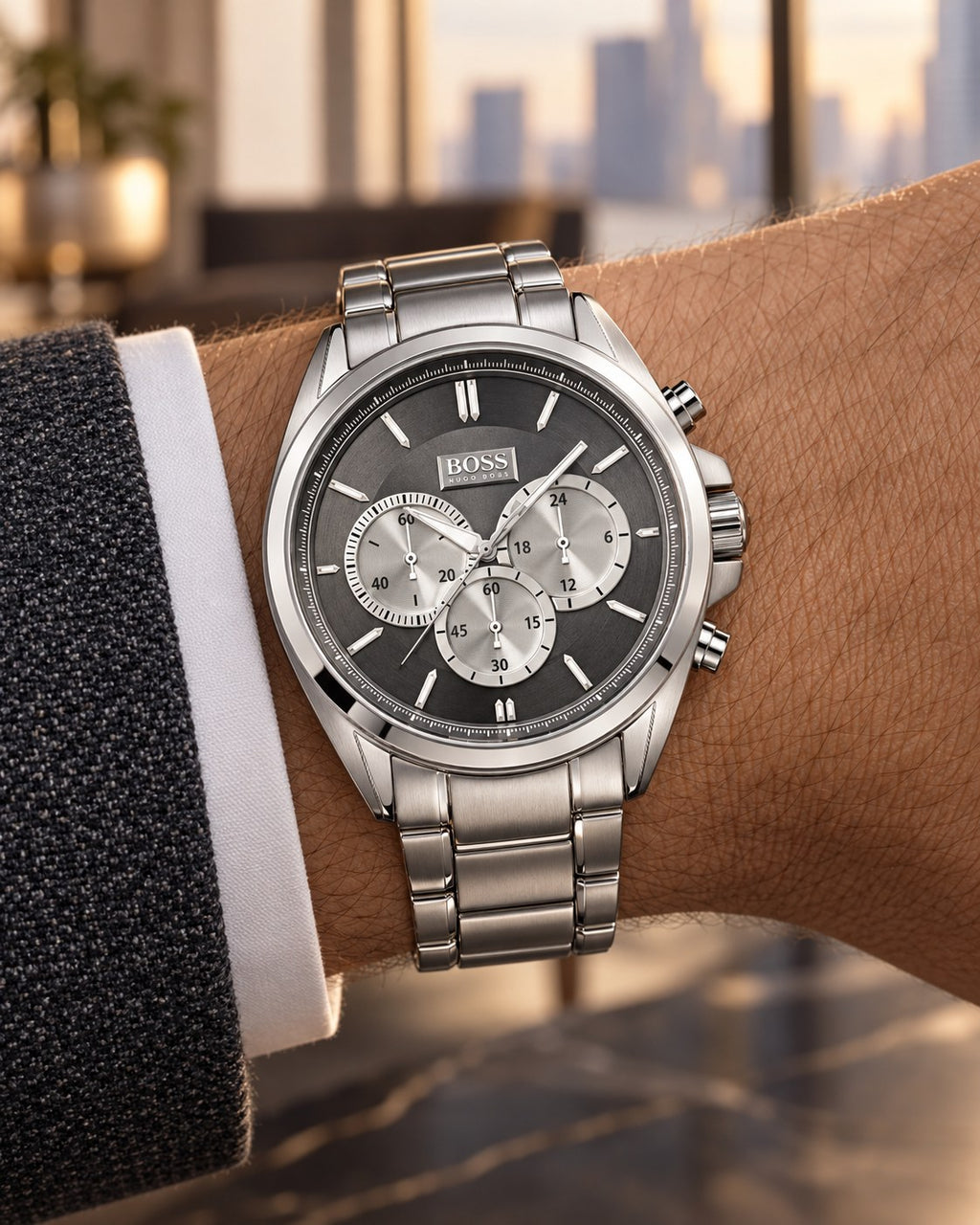 BOSS watch 1512883 worn on wrist