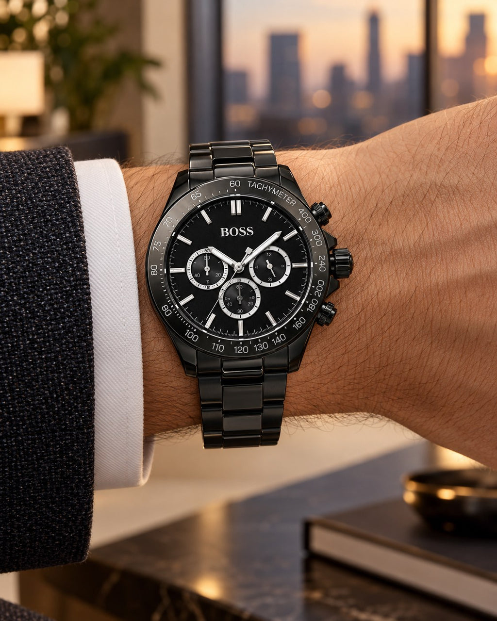 BOSS watch 1512961 worn on wrist