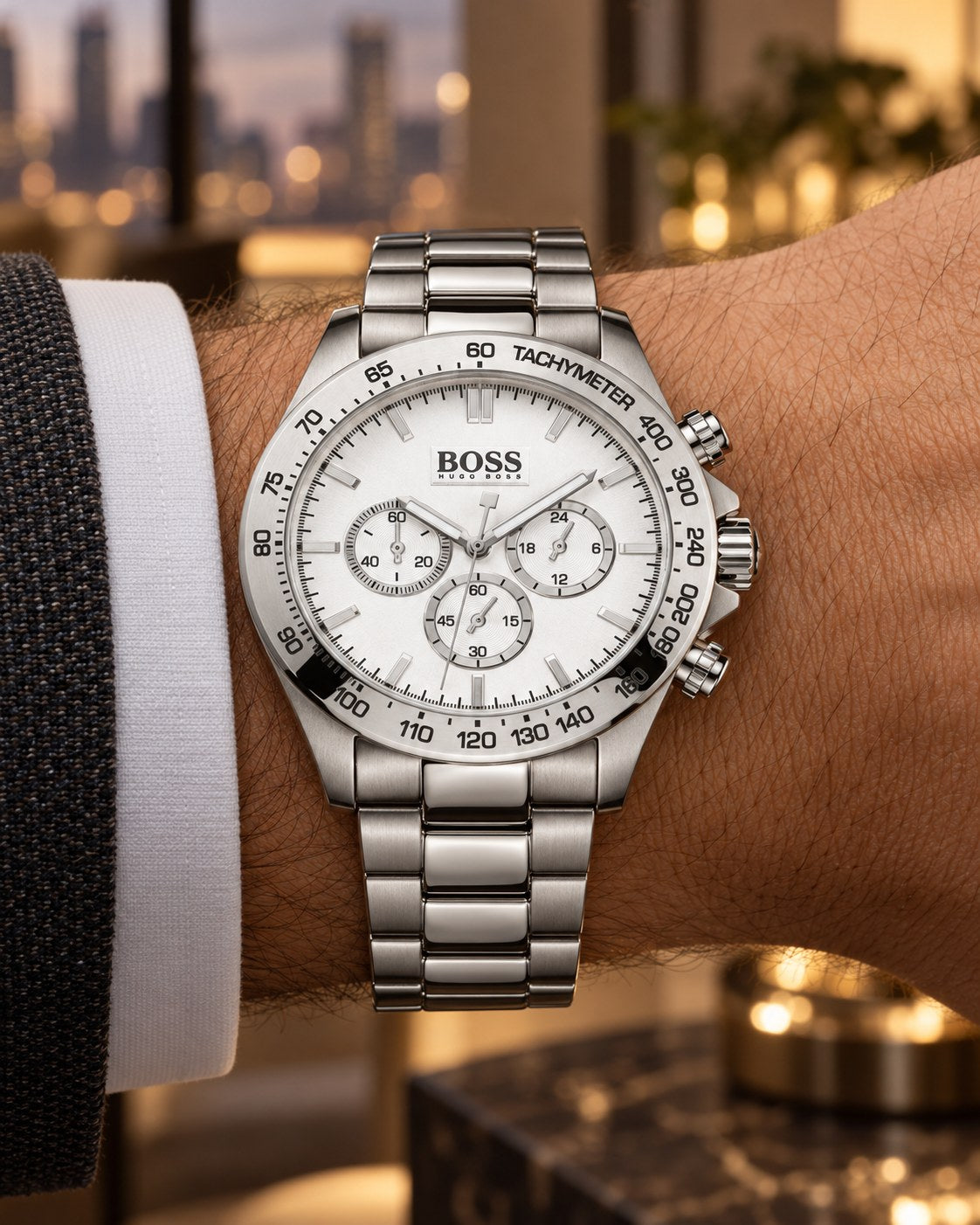 BOSS watch 1512962 worn on wrist