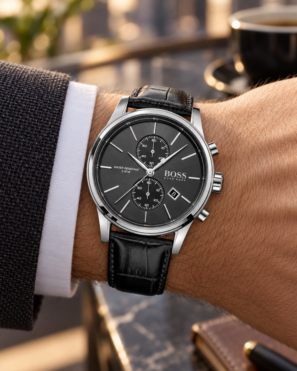 BOSS watch 1513279 worn on wrist