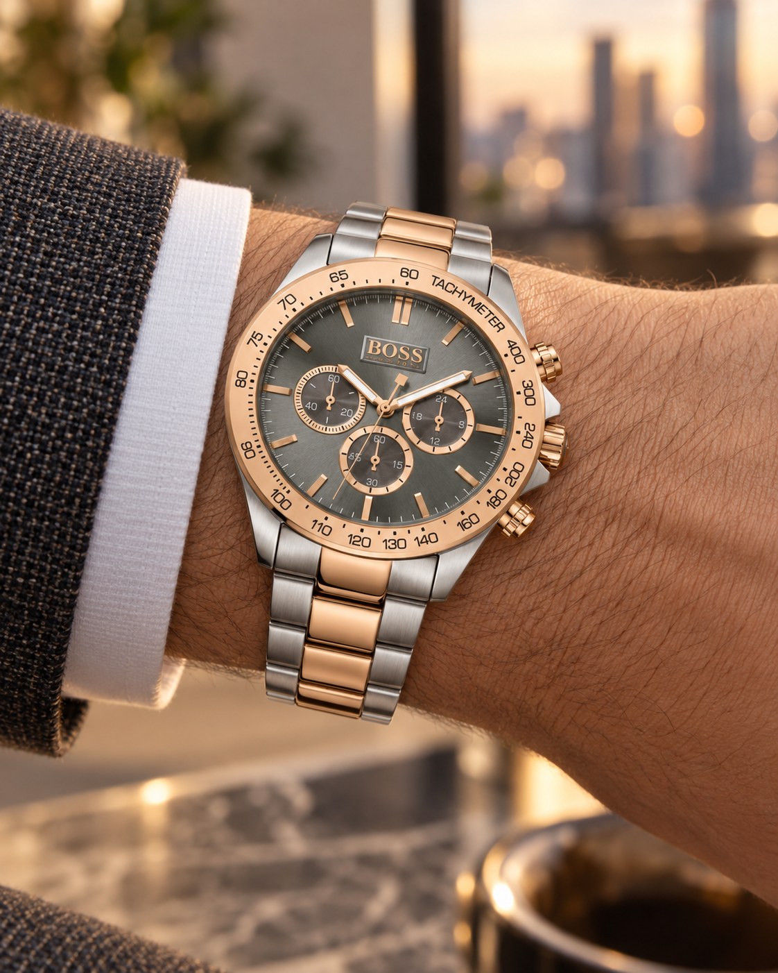 BOSS watch 1513339 worn on wrist