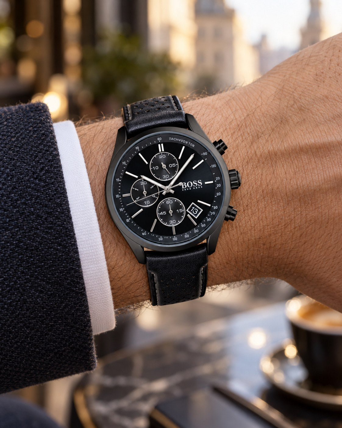 BOSS watch 1513474 worn on wrist