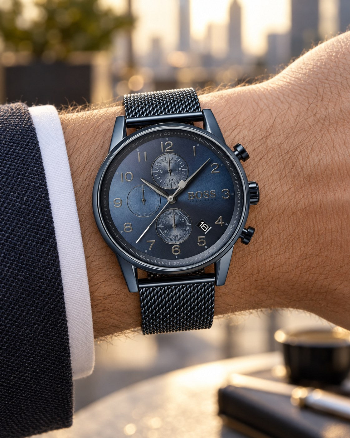 BOSS watch 1513538 worn on wrist