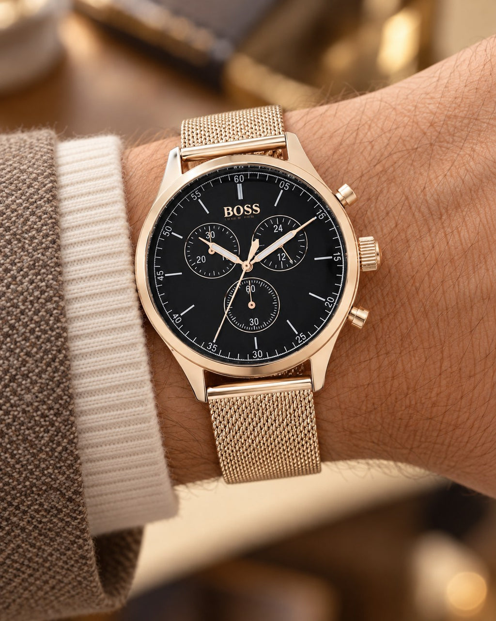 BOSS watch 1513548 worn on wrist
