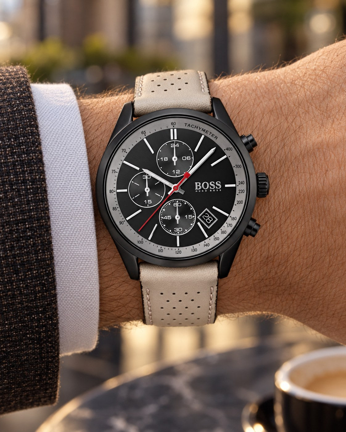 BOSS watch 1513562 worn on wrist
