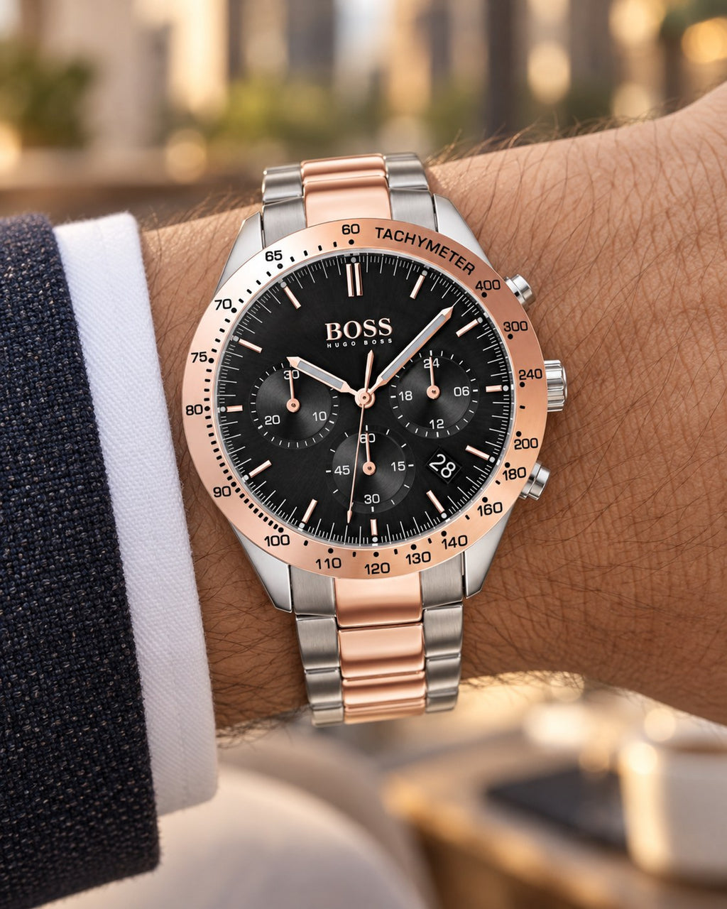 BOSS watch 1513584 worn on wrist