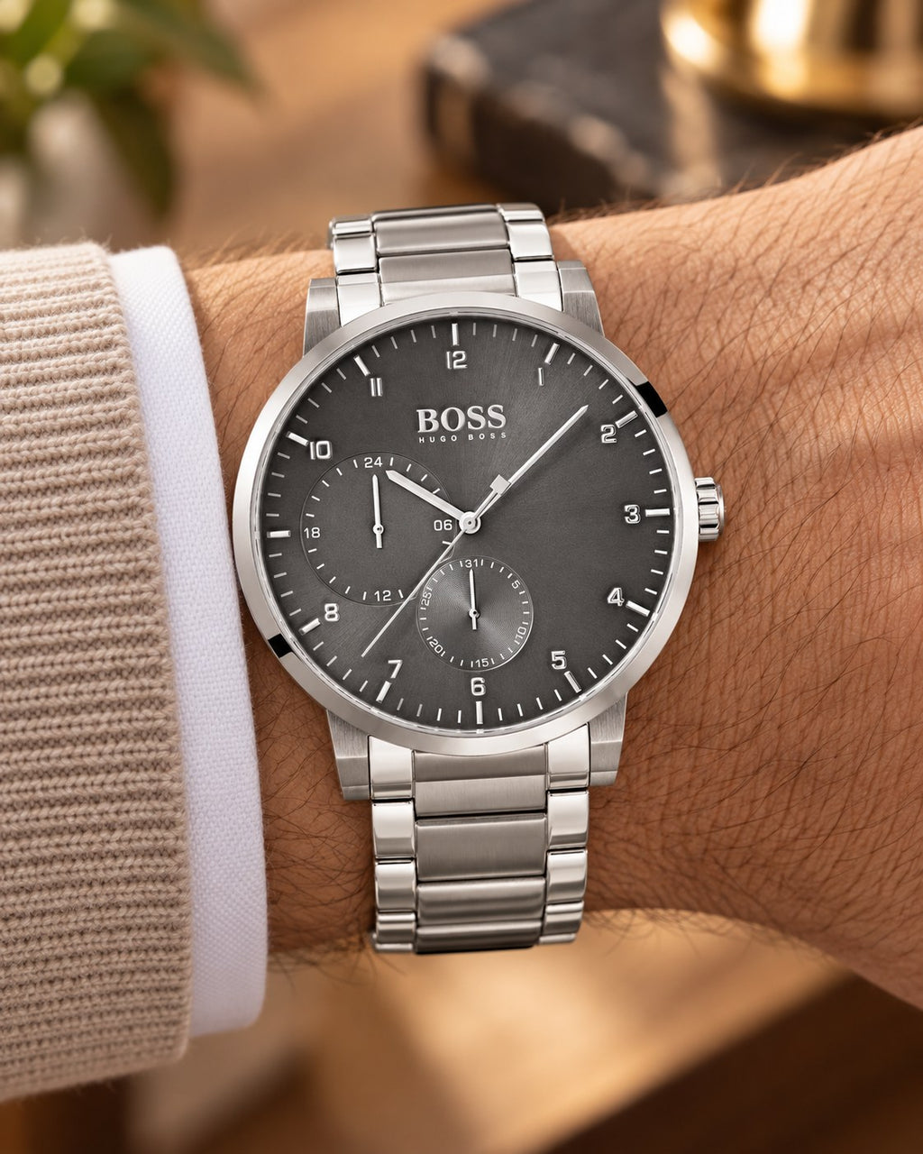 BOSS watch 1513596 worn on wrist