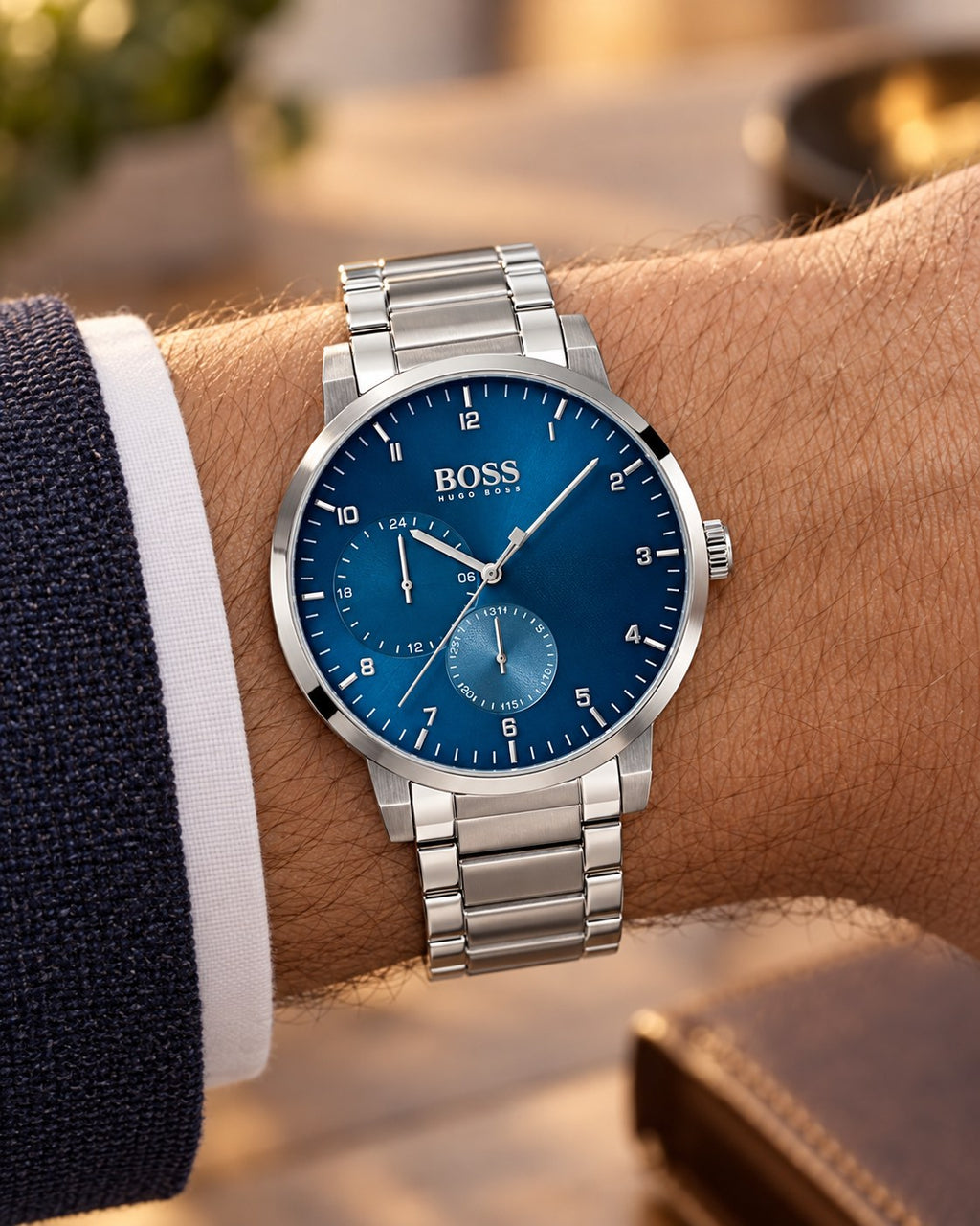 BOSS watch 1513597 worn on wrist