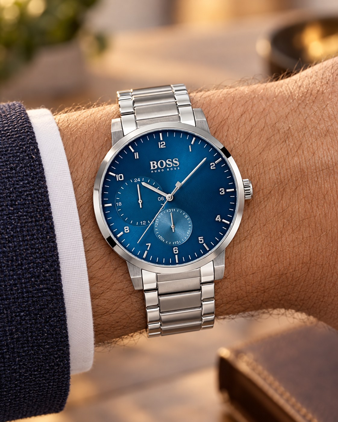 BOSS watch 1513597 worn on wrist