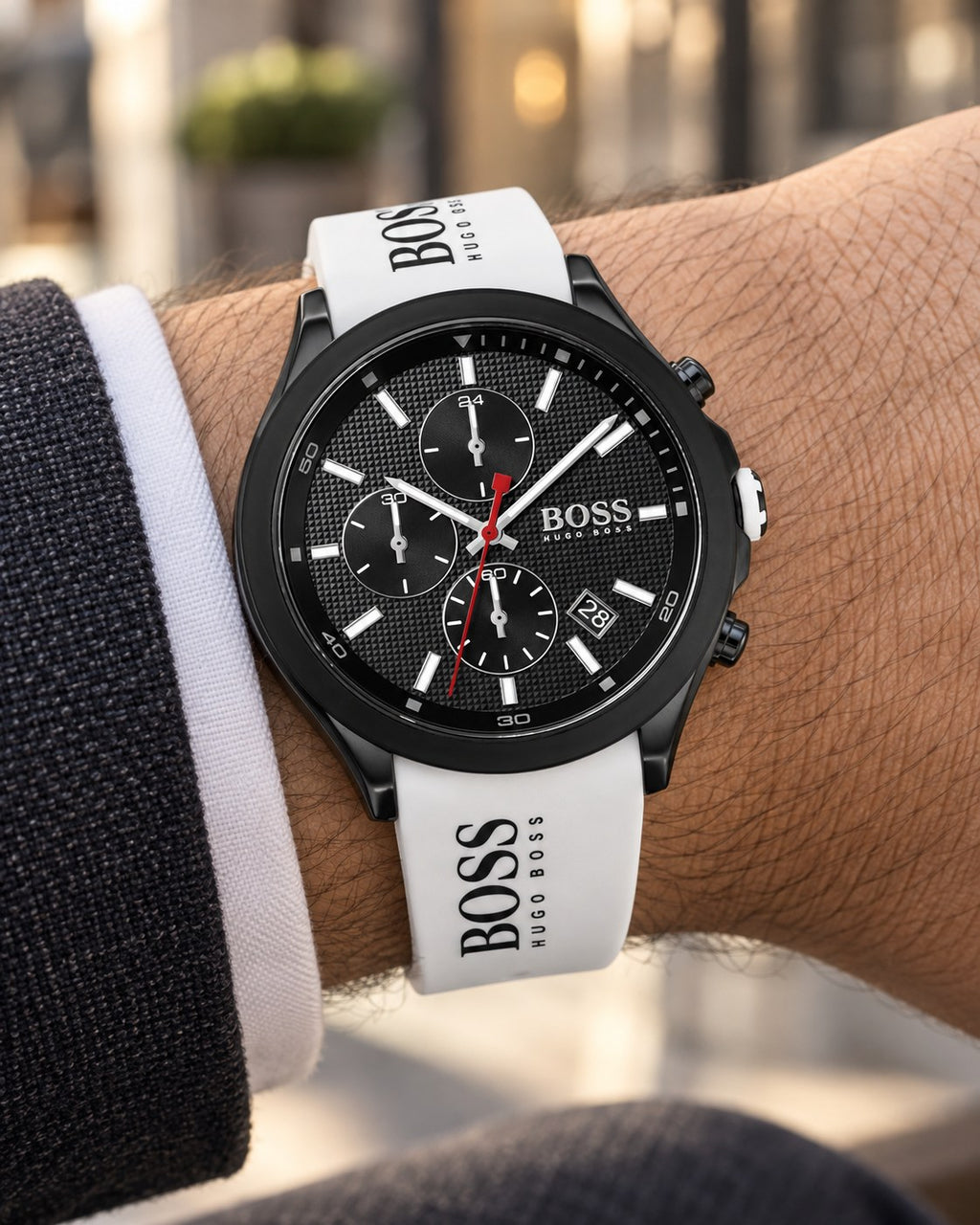 BOSS watch 1513718 worn on wrist