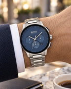 BOSS watch 1513763 worn on wrist