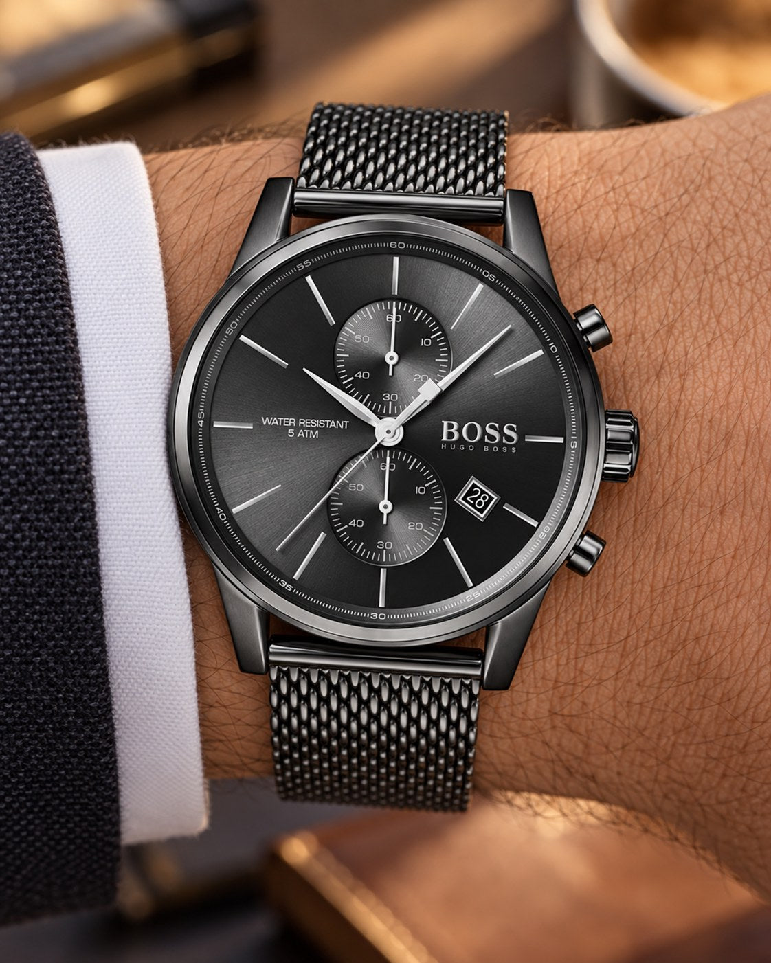 BOSS watch 1513769 worn on wrist