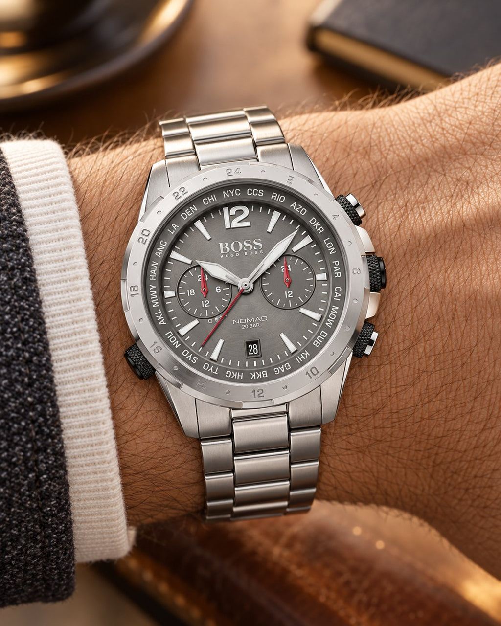 BOSS watch 1513774 worn on wrist