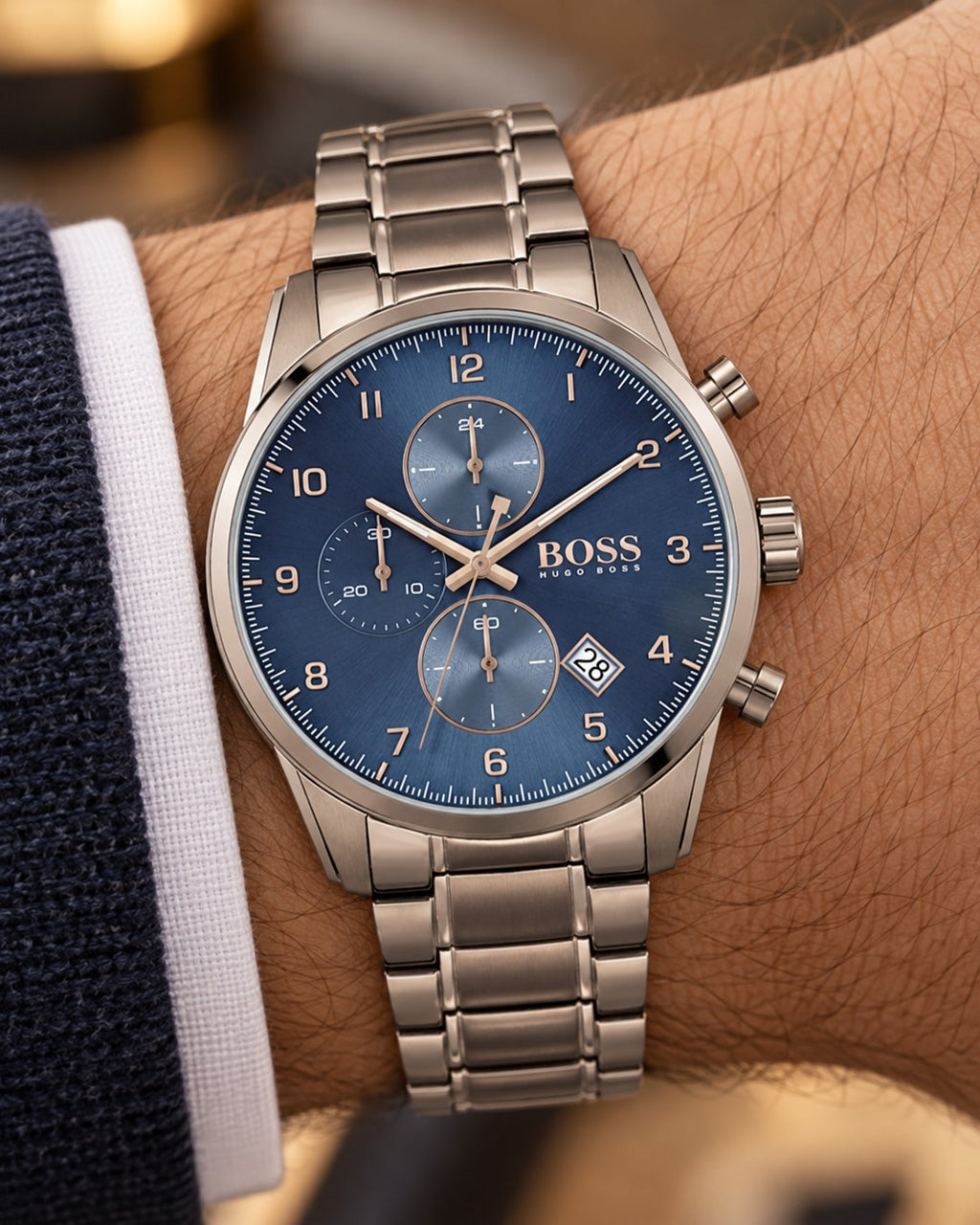 BOSS watch 1513788 worn on wrist