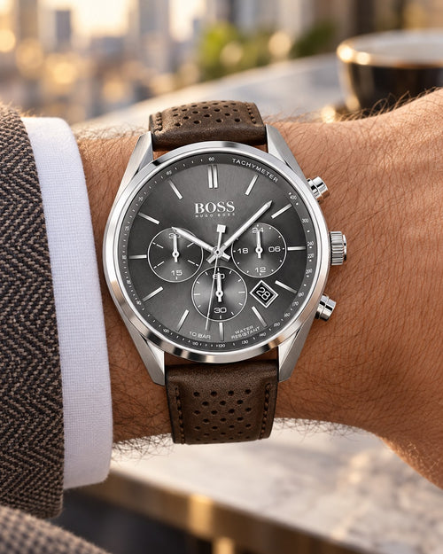 BOSS watch 1513815 worn on wrist