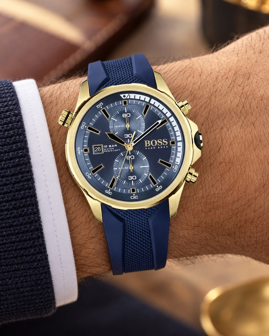 BOSS watch 1513822 worn on wrist