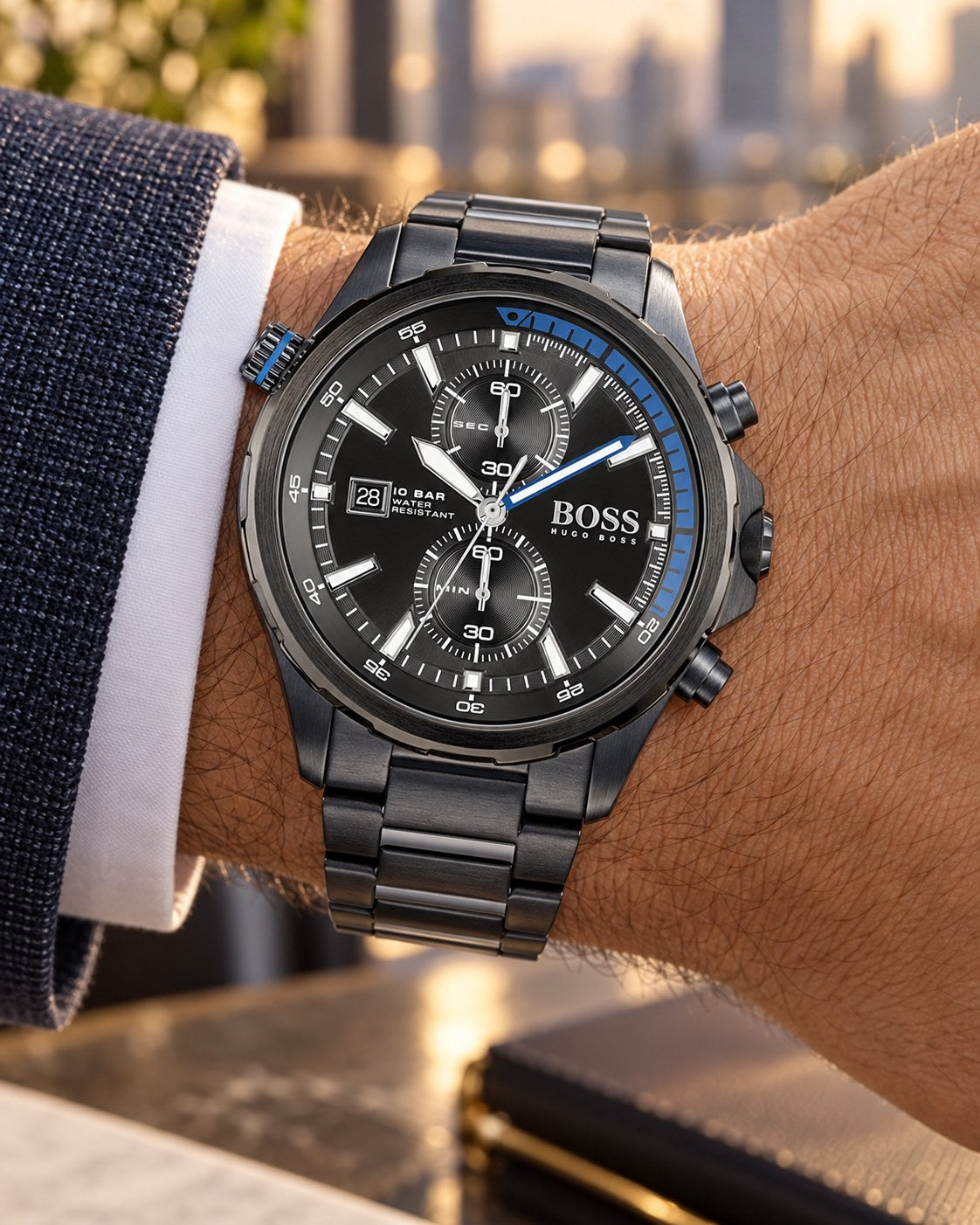 BOSS watch 1513824 worn on wrist