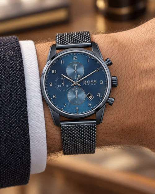 BOSS watch 1513836 worn on wrist