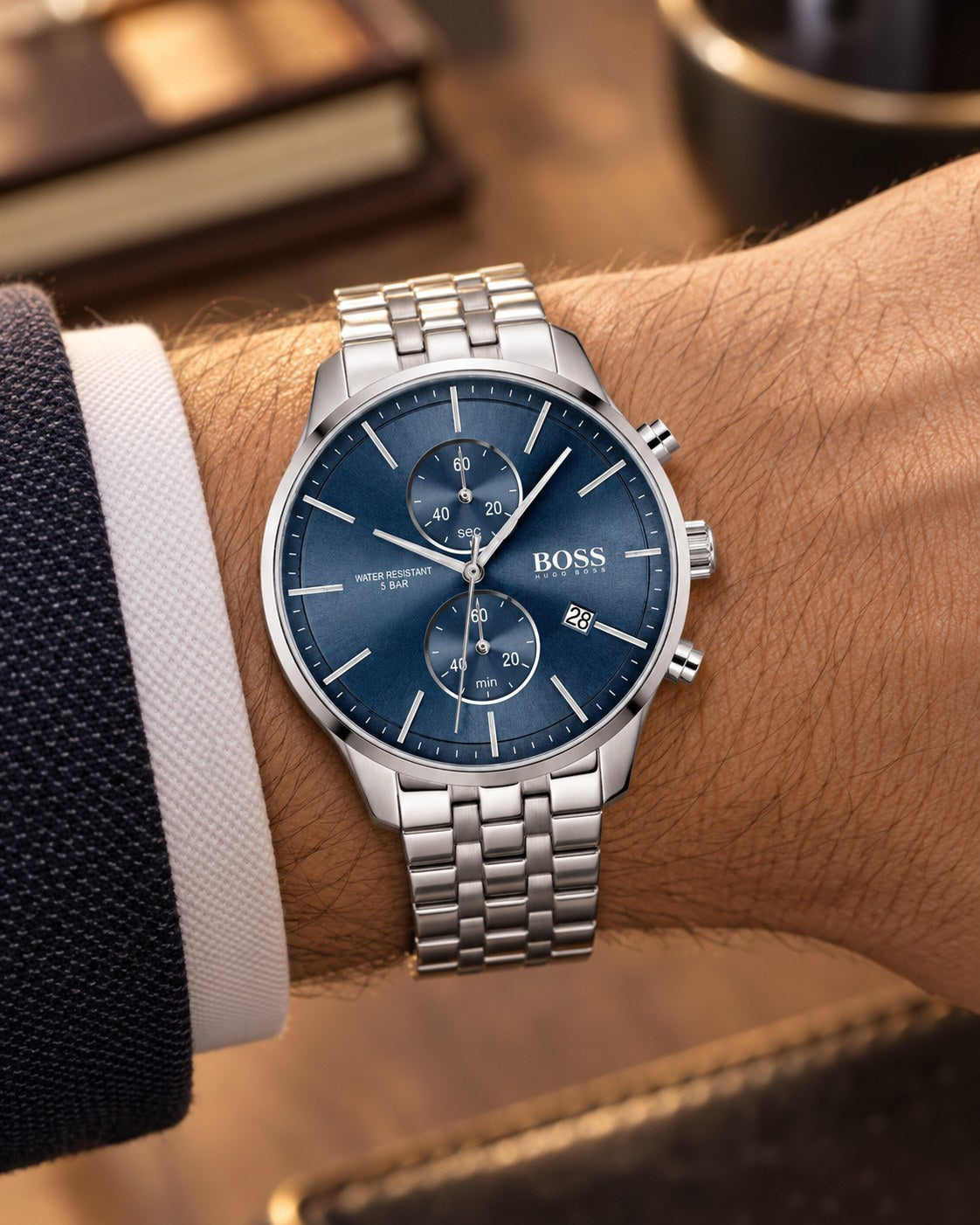 BOSS watch 1513839 worn on wrist