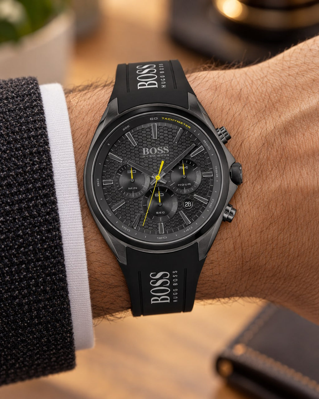 BOSS watch 1513859 worn on wrist