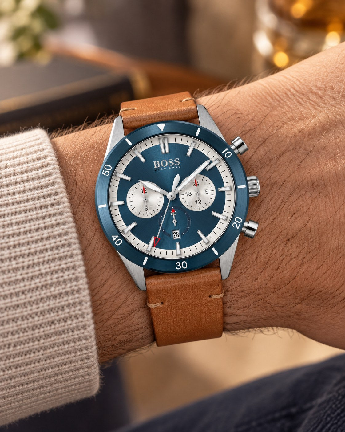 BOSS watch 1513860 worn on wrist