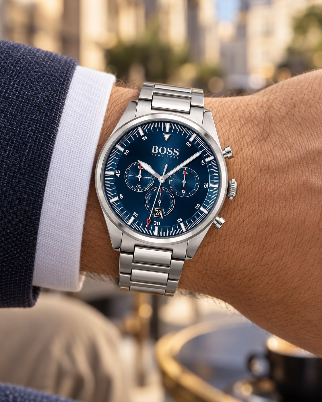 BOSS watch 1513867 worn on wrist