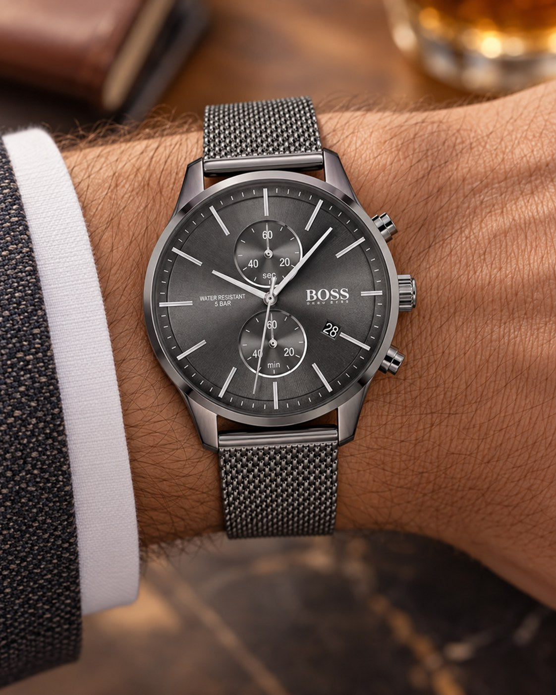 BOSS watch 1513870 worn on wrist