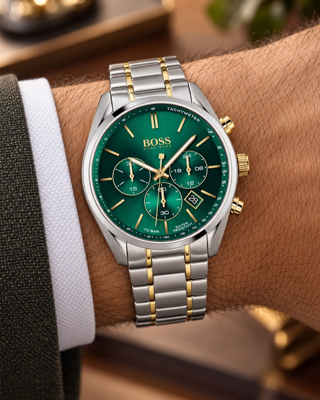 BOSS watch 1513878 worn on wrist