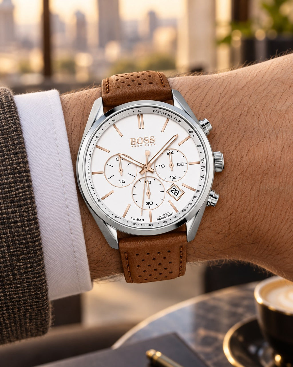 BOSS watch 1513879 worn on wrist