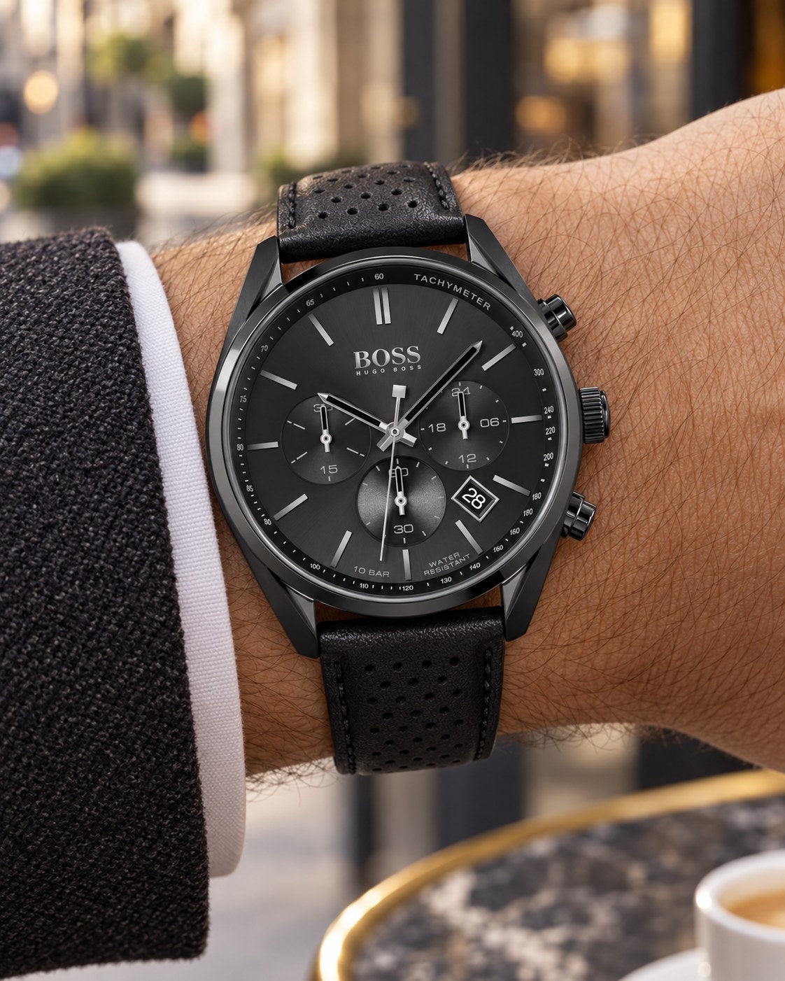 BOSS watch 1513880 worn on wrist