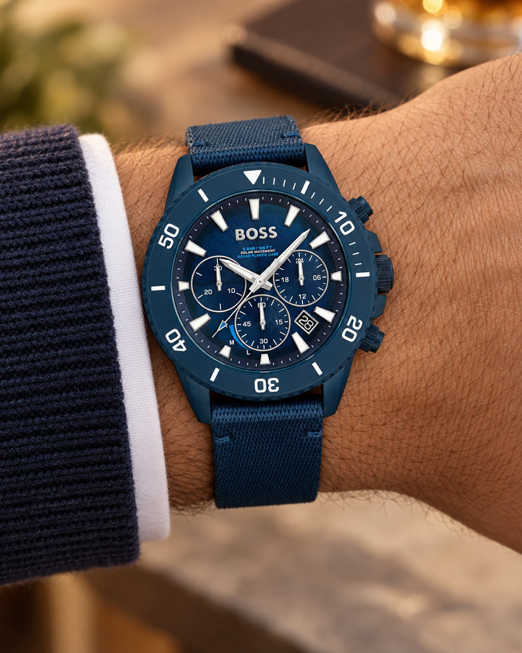 BOSS watch 1513919 worn on wrist