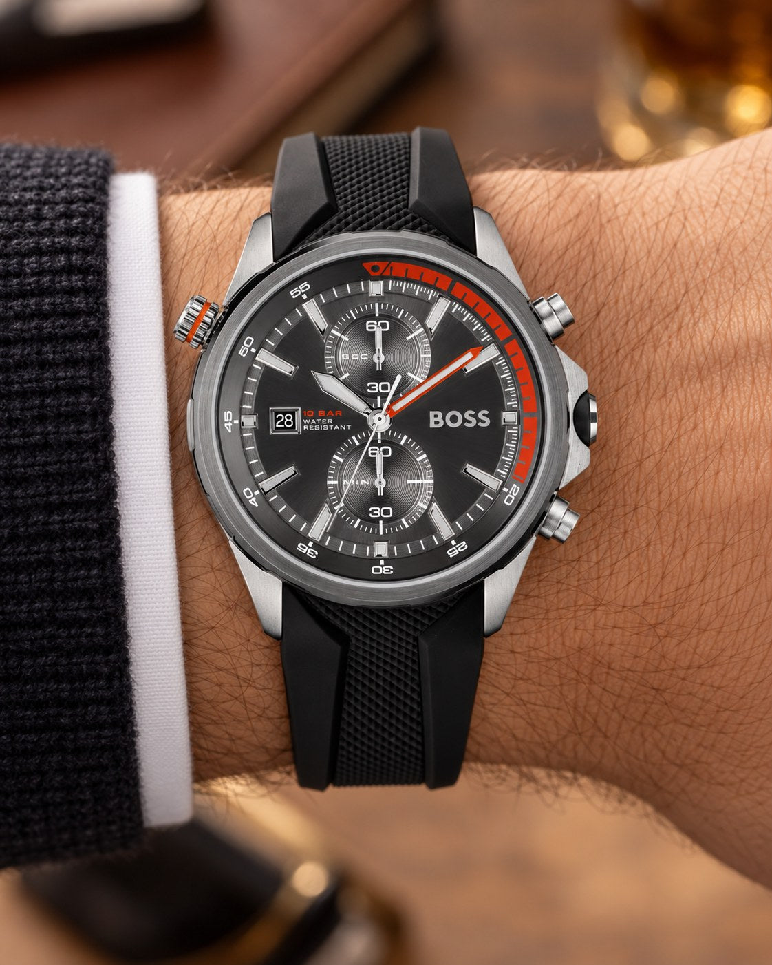 BOSS watch 1513931 worn on wrist
