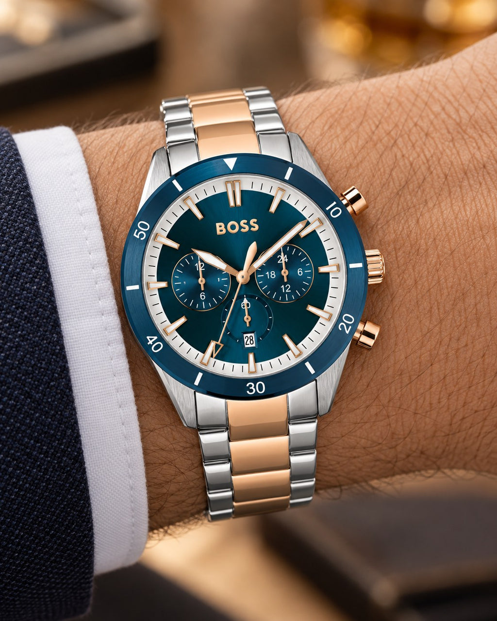 BOSS watch 1513937 worn on wrist