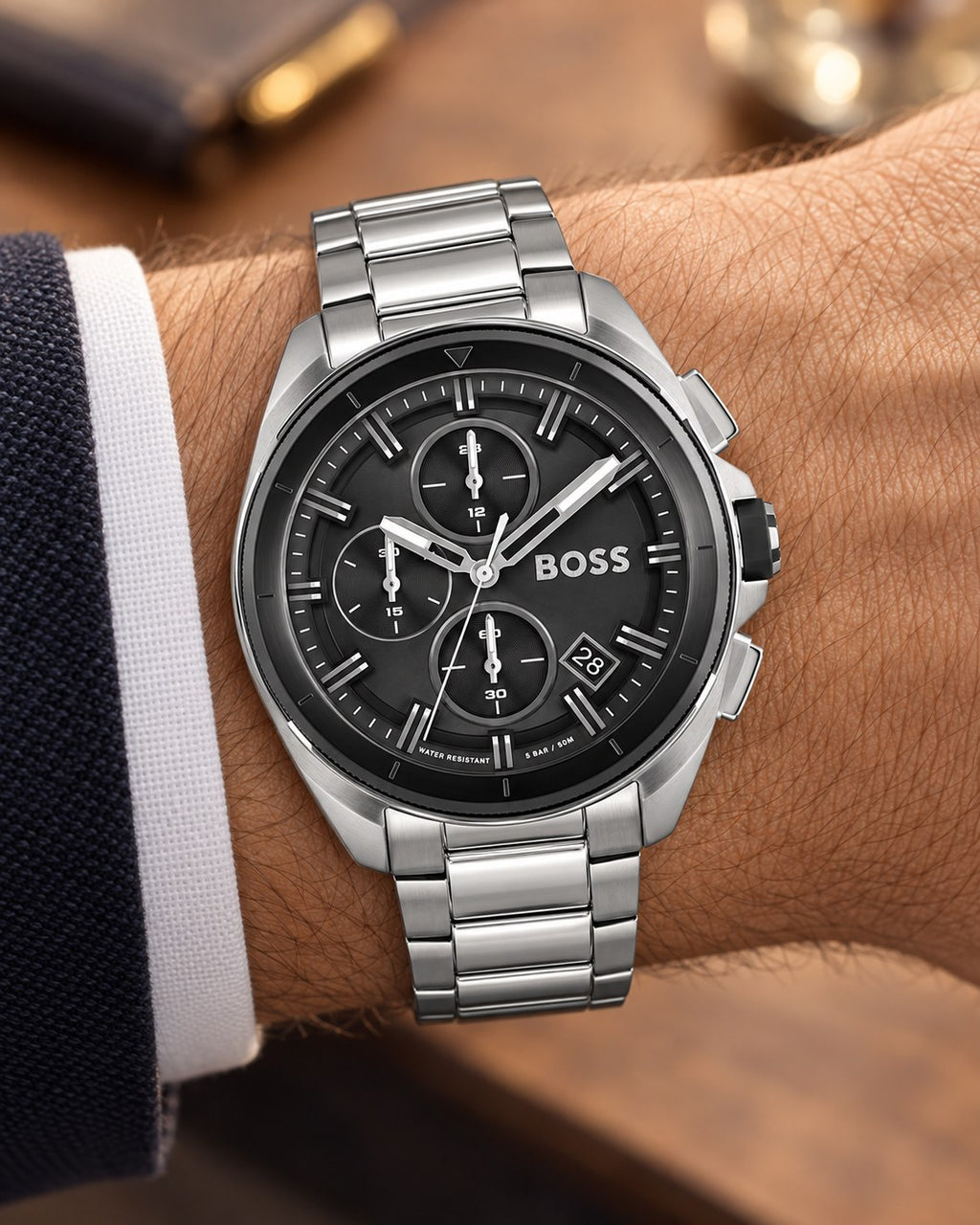 BOSS watch 1513949 worn on wrist