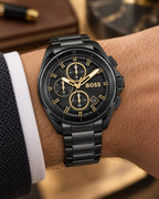 BOSS watch 1513950 worn on wrist