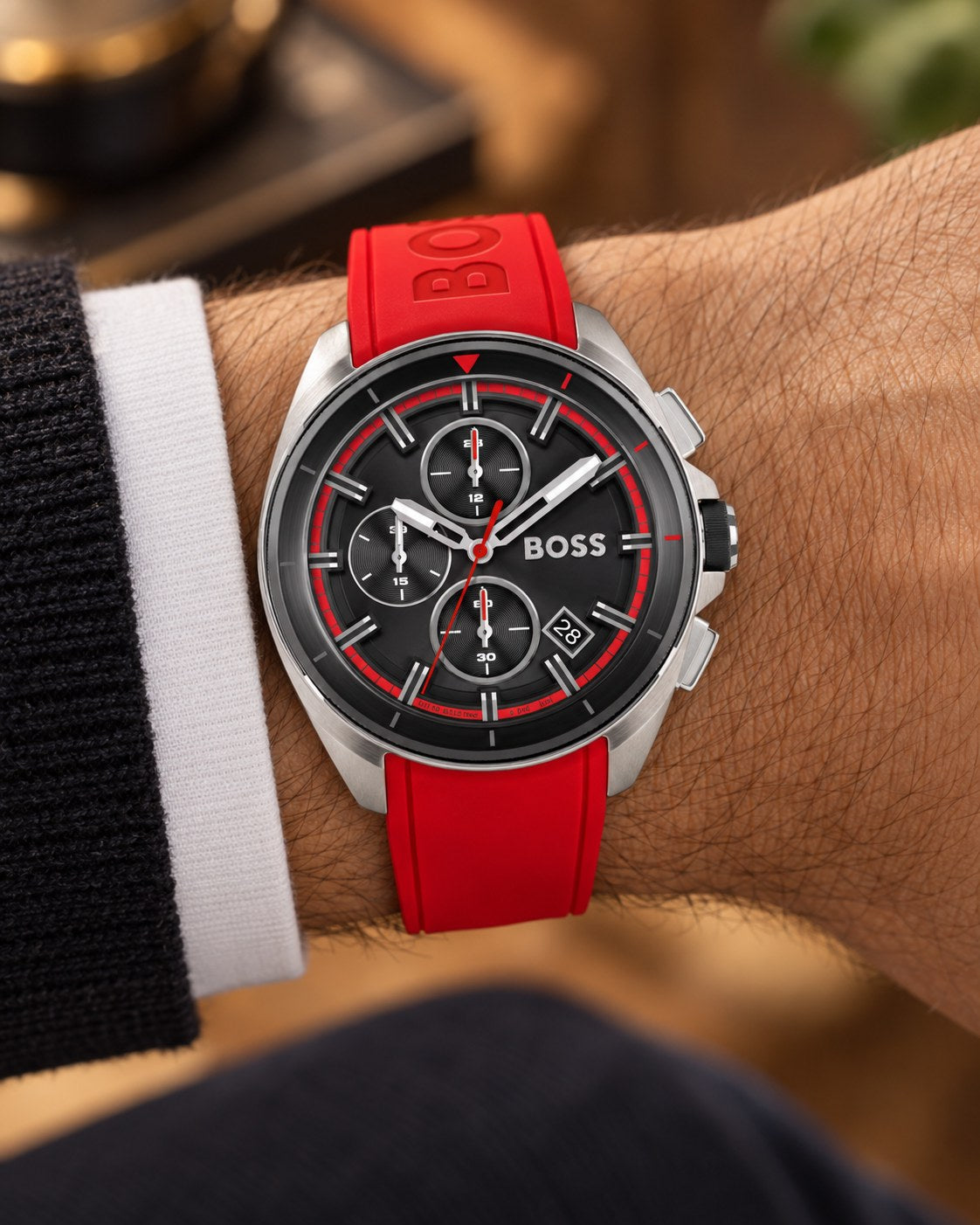 BOSS watch 1513959 worn on wrist