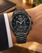 BOSS watch 1513960 worn on wrist