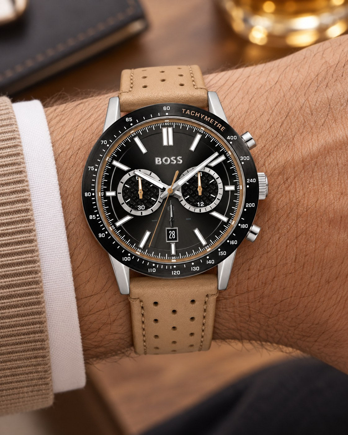 BOSS watch 1513964 worn on wrist