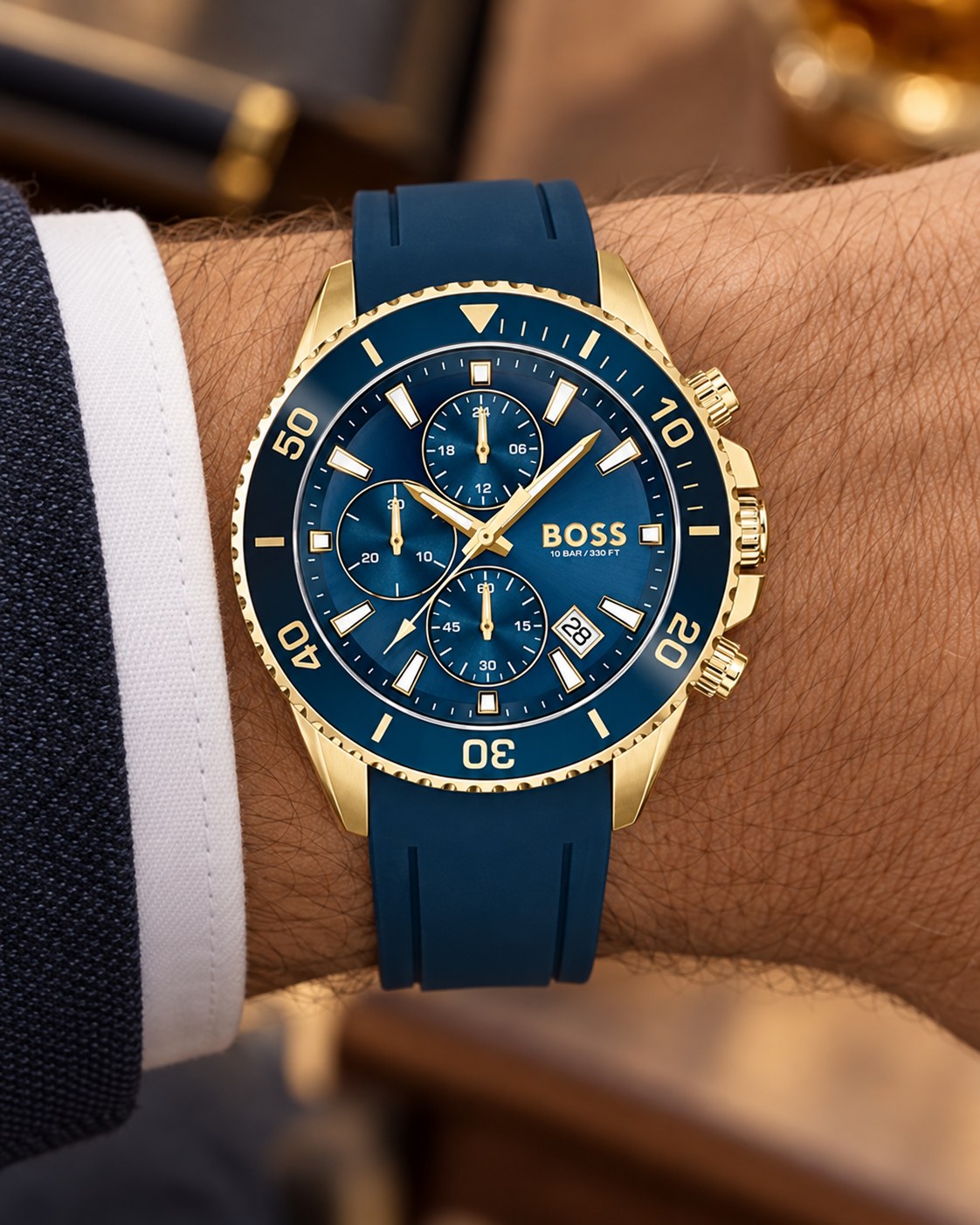 BOSS watch 1513965 worn on wrist
