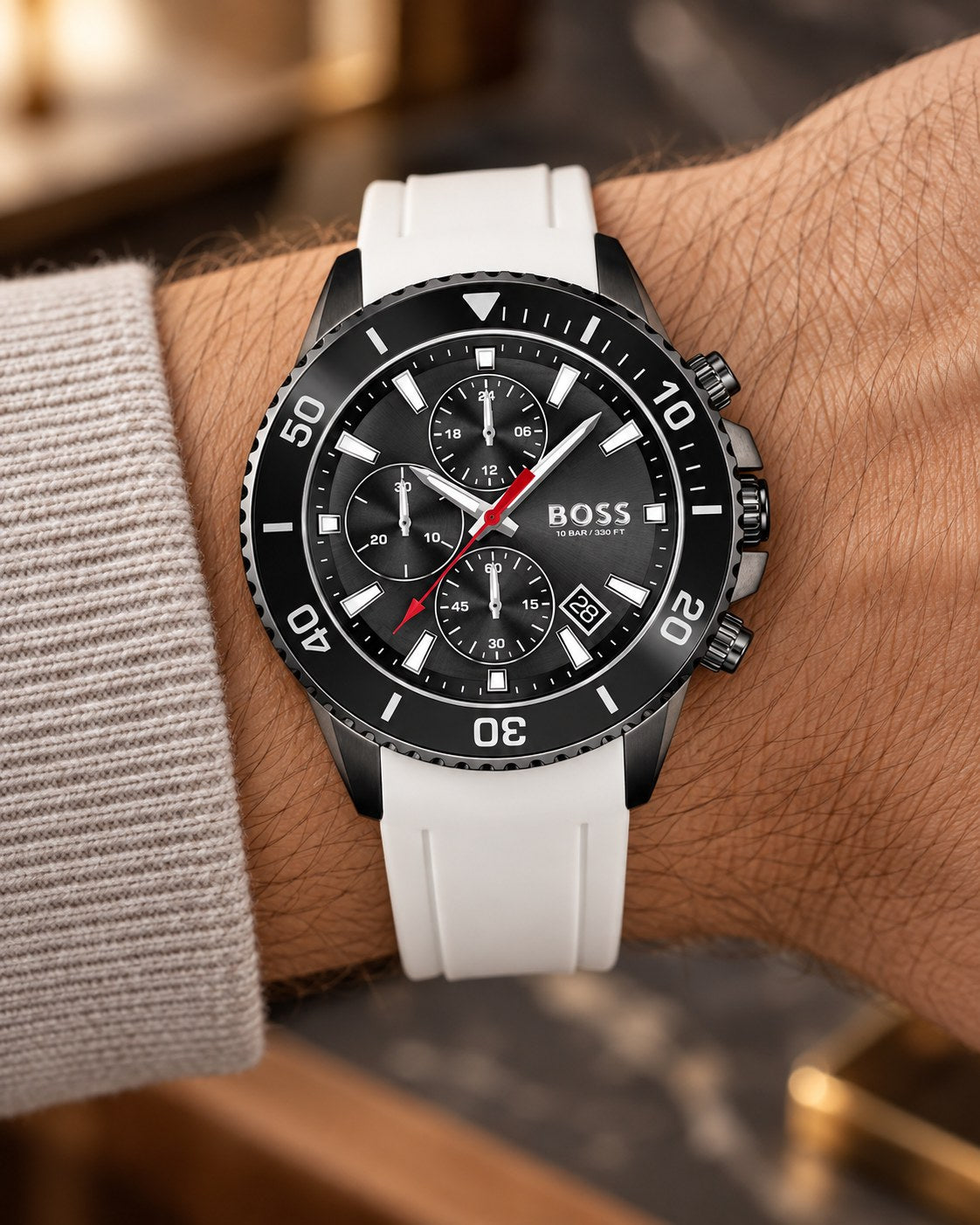 BOSS watch 1513966 worn on wrist