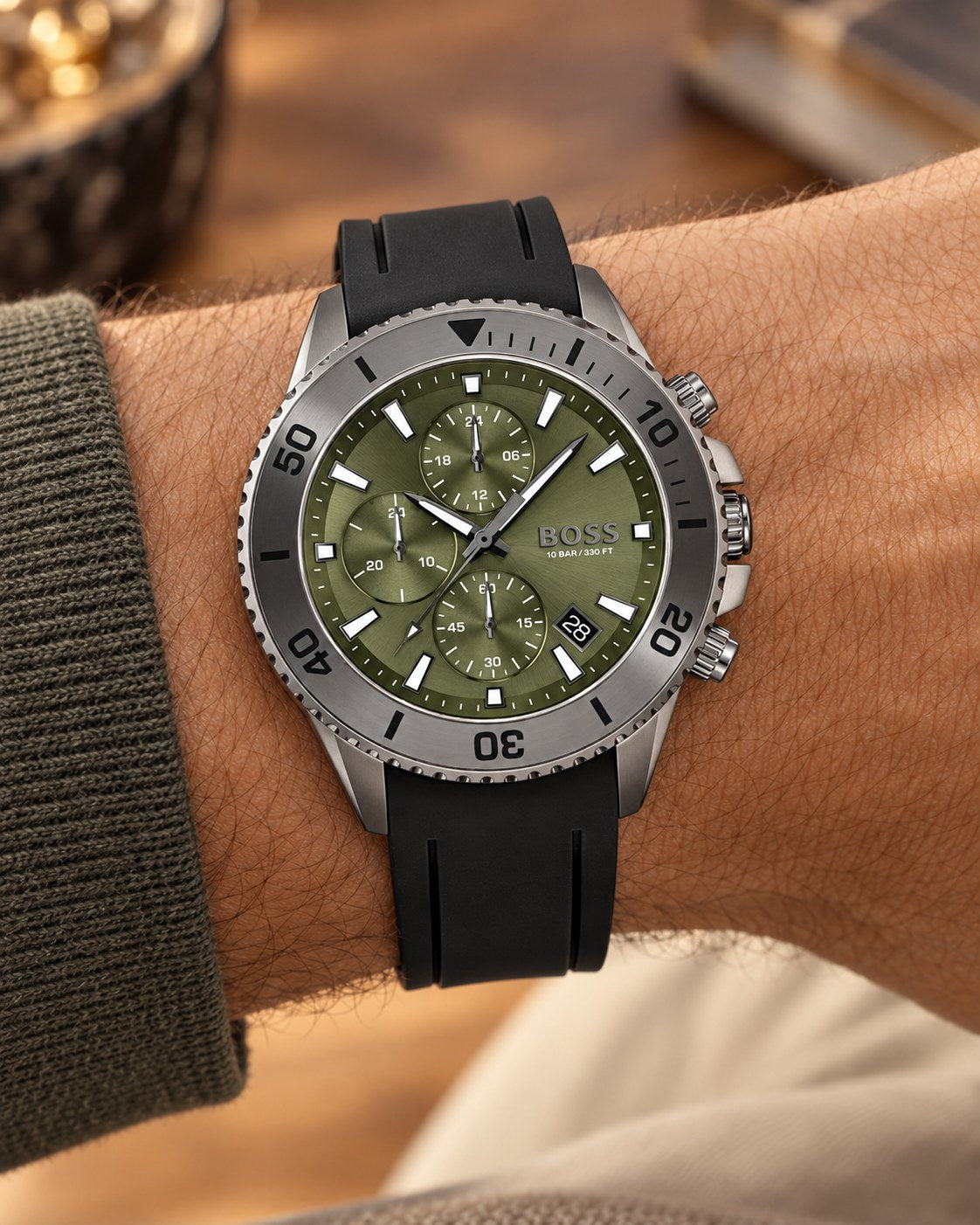 BOSS watch 1513967 worn on wrist