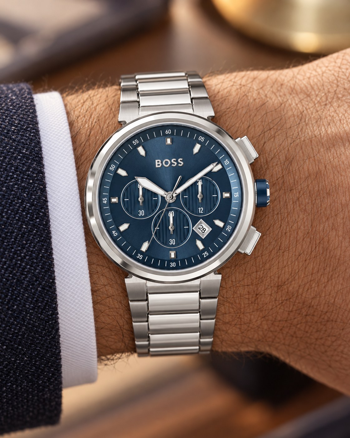 BOSS watch 1513999 worn on wrist