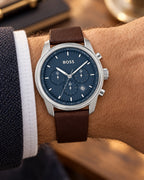 BOSS watch 1514002 worn on wrist