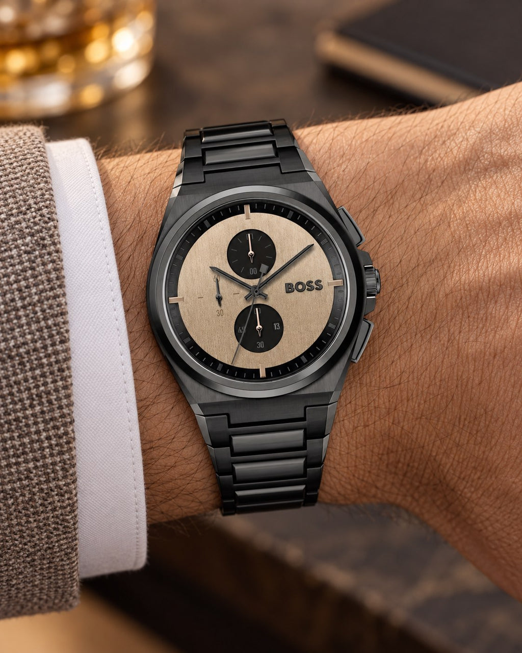 BOSS watch 1514043 worn on wrist