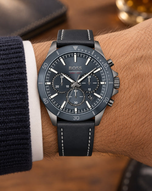BOSS watch 1514056 worn on wrist
